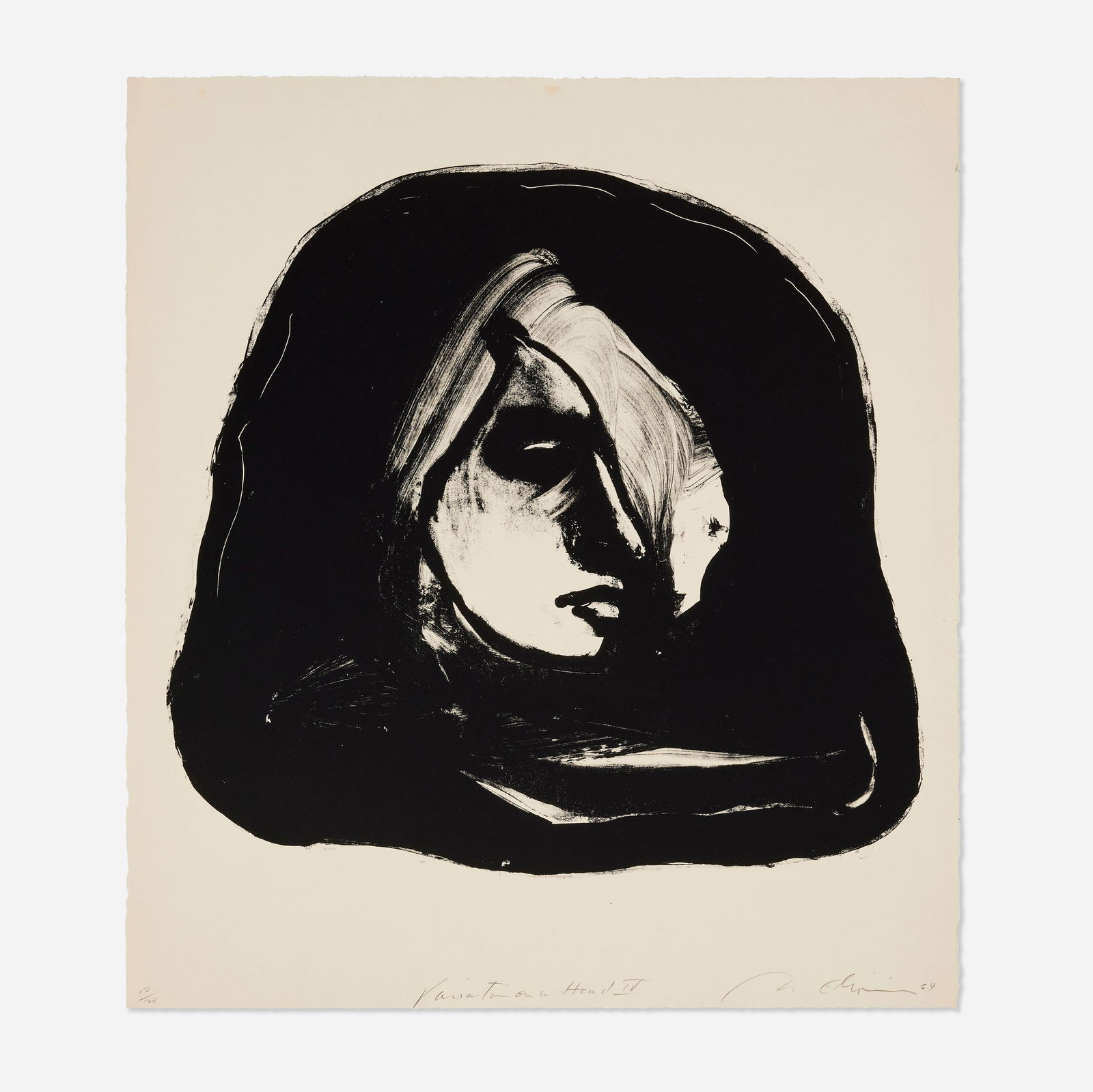 Nathan Oliveira, Variation Head IV (1 of 2)