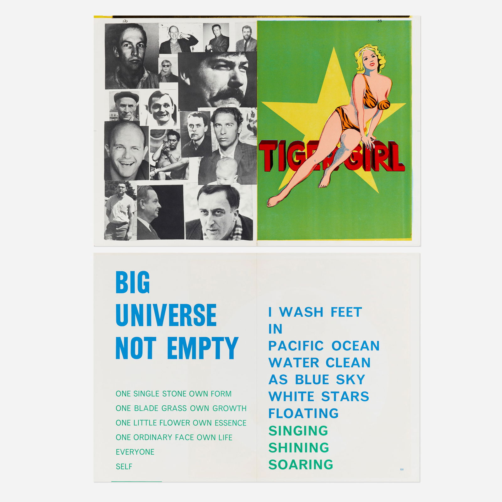 Mel Ramos and Walasse Ting, Two works from the One Cent Life portfolio (1 of 2)