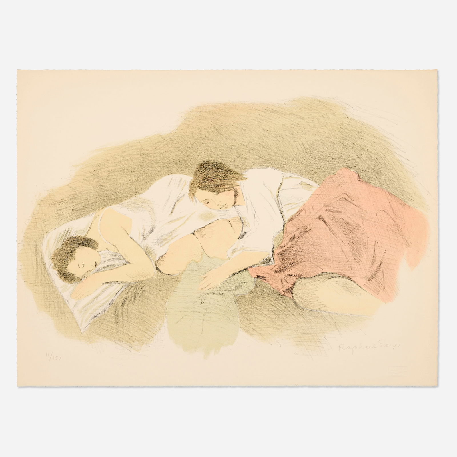 Raphael Soyer, Adolescents (from the Conspiracy: The Artist as Witness portfolio) (1 of 2)