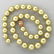 1225: GOLDEN SOUTH SEA PEARL AND CORAL NECKLACE