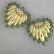 1273: 18K GOLD EMERALD AND DIAMOND EARRINGS