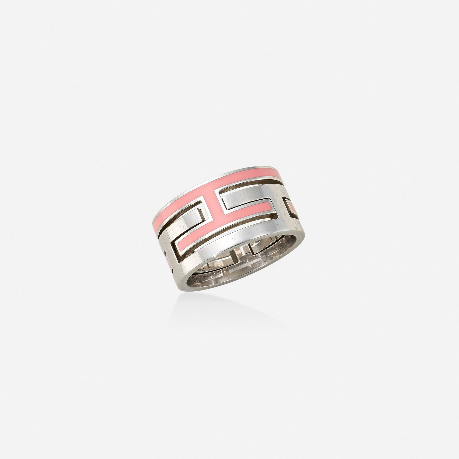 Hermès, 'Move' sterling silver and enamel ring (1 of 3)