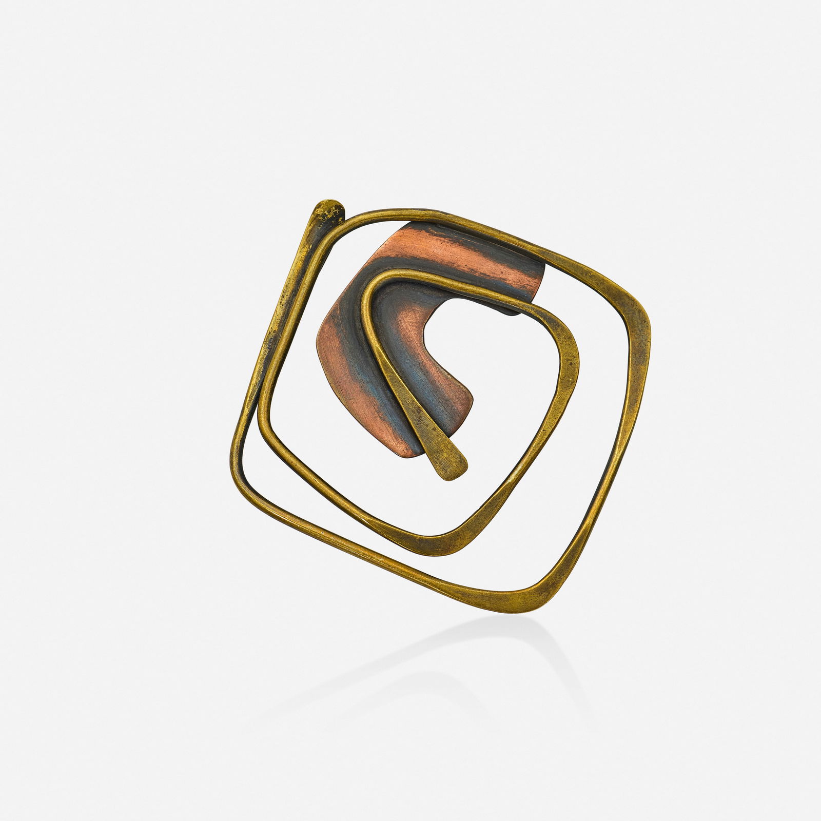 Art Smith, Brass and copper brooch (1 of 3)