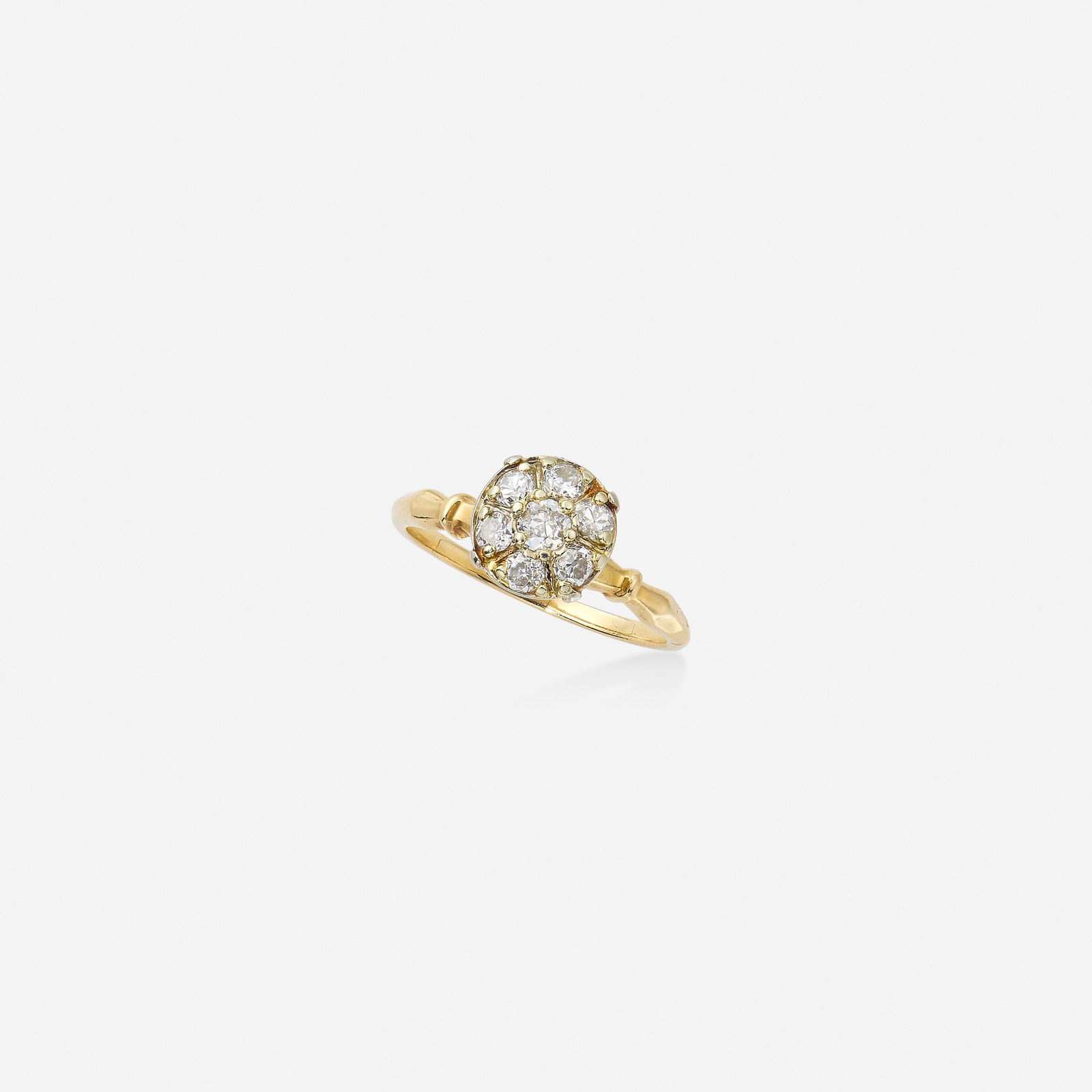 Diamond and bicolor gold ring (1 of 2)