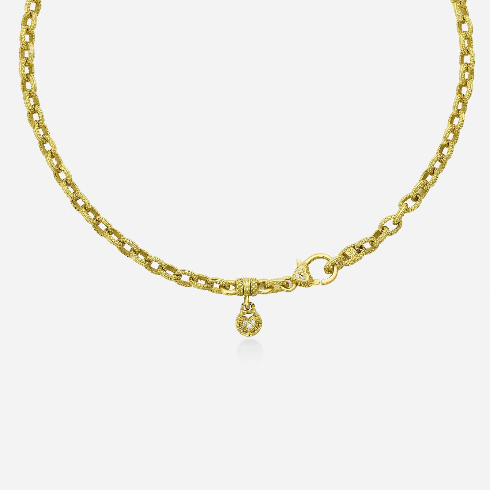 Judith Ripka, Gold and diamond necklace (1 of 4)