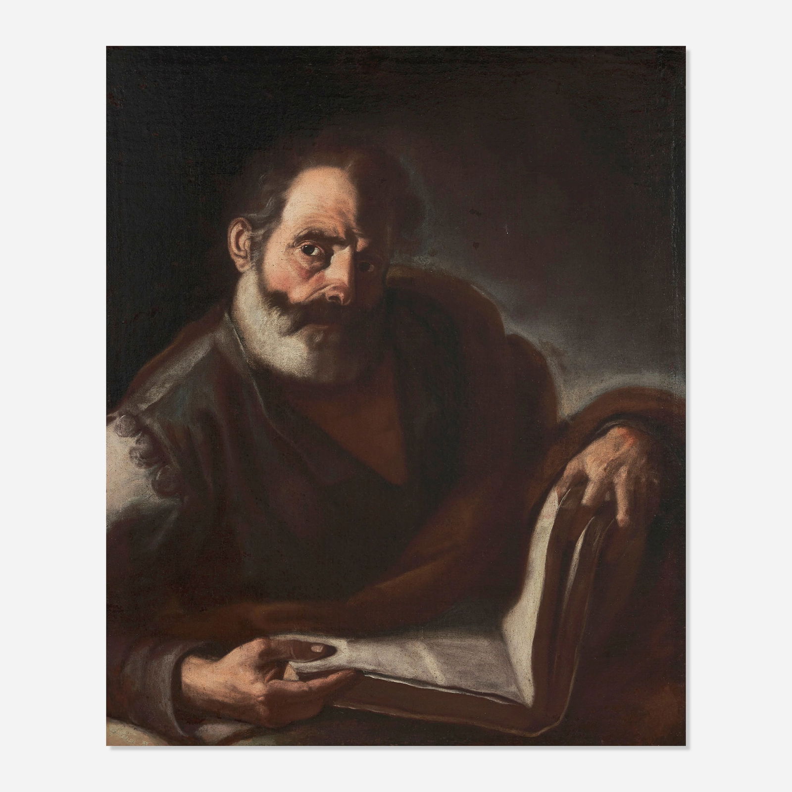 Italian School, Man with manuscript, possibly an Apostle (1 of 4)