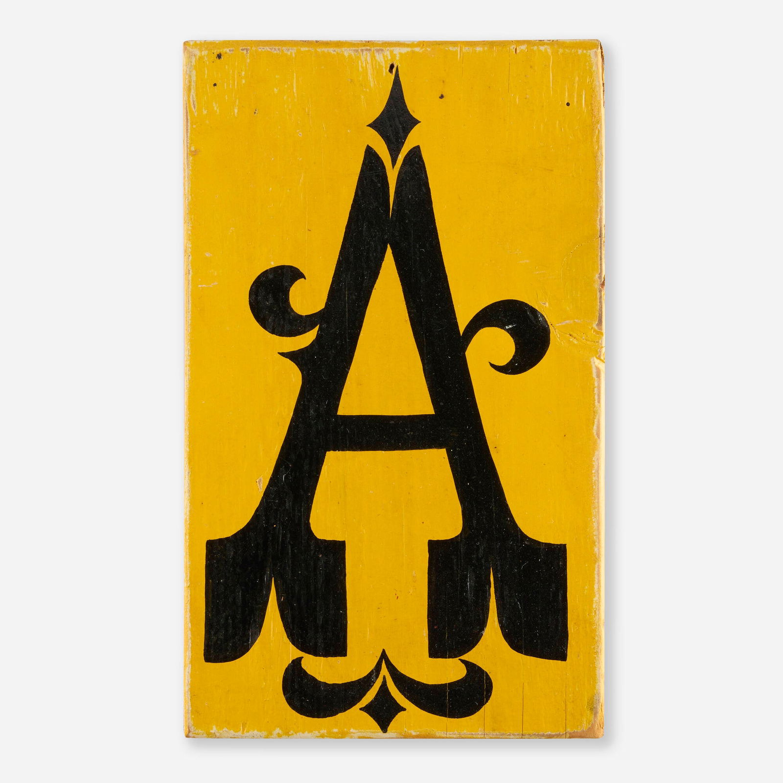 Margaret Kilgallen, Untitled (A): Margaret Kilgallen Untitled (A) 1997enameled wood 8.75 h x 5.25 w x .5 d in (22 x 13 x 1 cm) Provenance: Alleged Gallery, New York | Private Collection Thi