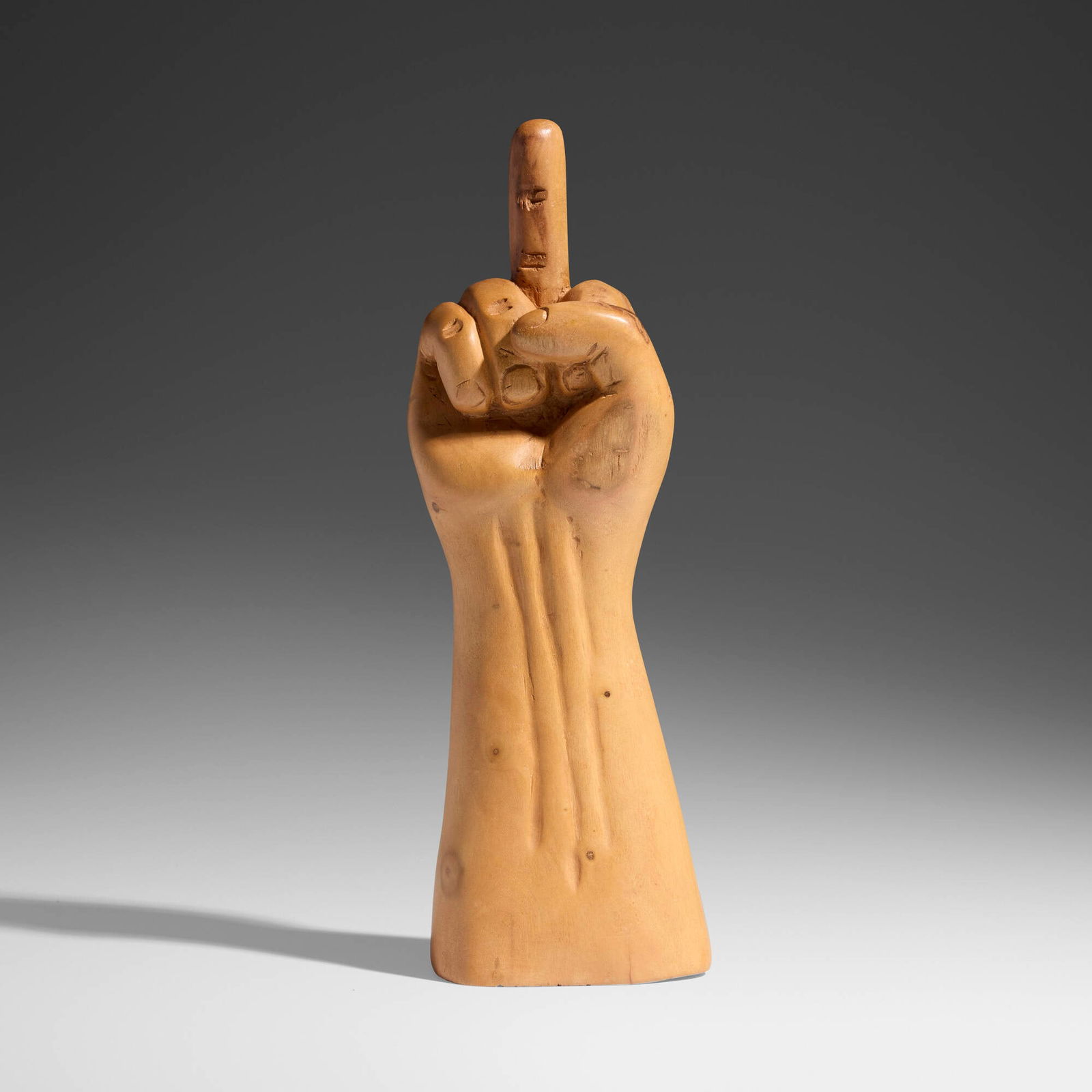 Ai Weiwei, Finger (from the Ex-Votos series): Ai Weiwei Finger (from the Ex-Votos series) 2018wood 11.75 h x 4 w x 2.75 d in (30 x 10 x 7 cm) This work is from the edition of an unknown size of unique variants handcrafted in Juazeiro do N