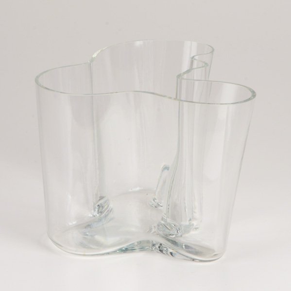 ALVAR AALTO; KARHULA-IITTALA: Savoy glass vase no.3030, designed 1936; Engraved signature ALVAR AALTO 3030; 5 1/2" X 8"