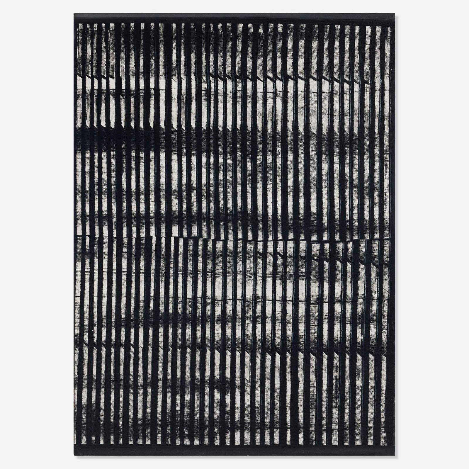 Heinz Mack, Dynamic Structure: Heinz Mack Dynamic Structure 1958-59synthetic resin on canvas 40.25 h x 29.125 w in (102 x 74 cm) Signed and dated to verso 'Mack 58-59'. Stenciled signature and date to verso 'Mack No. 1958'.