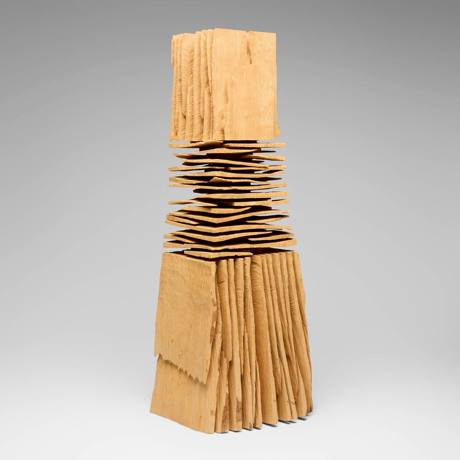 David Nash, Rip and Cross Cut Column: David Nash Rip and Cross Cut Column 2002oak 31 h x 11.125 w x 10.25 d in (79 x 28 x 26 cm) Provenance: Wexler Gallery, Philadelphia | Acquired from the previous in 2002, Priva