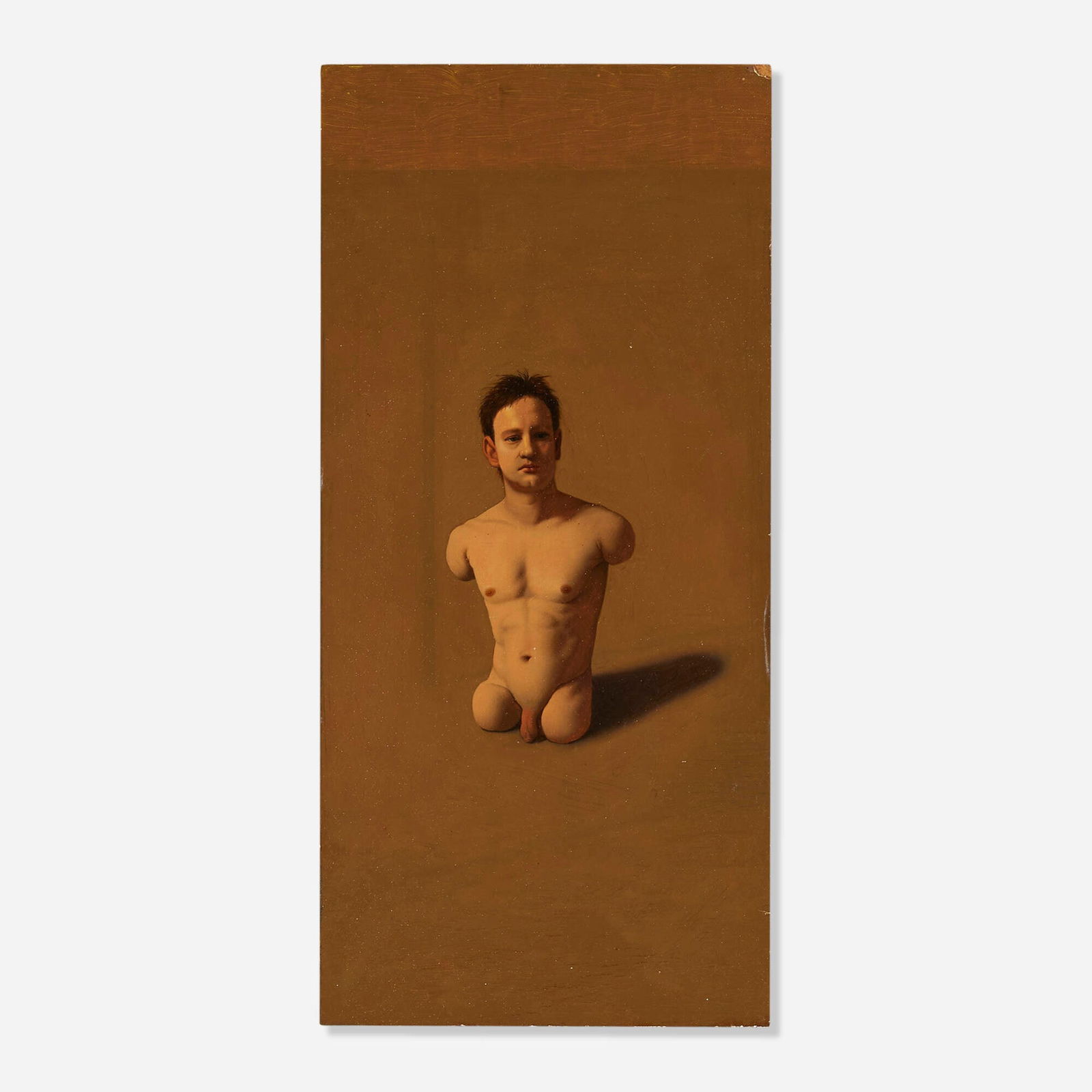 Kurt Kauper, Untitled: Kurt Kauper Untitled 1992oil on Masonite 11.5 h x 5.5 w in (29 x 14 cm) Signed and dated to verso 'Kurt Kauper 1992'. Provenance: Acquired directly from the artist by t