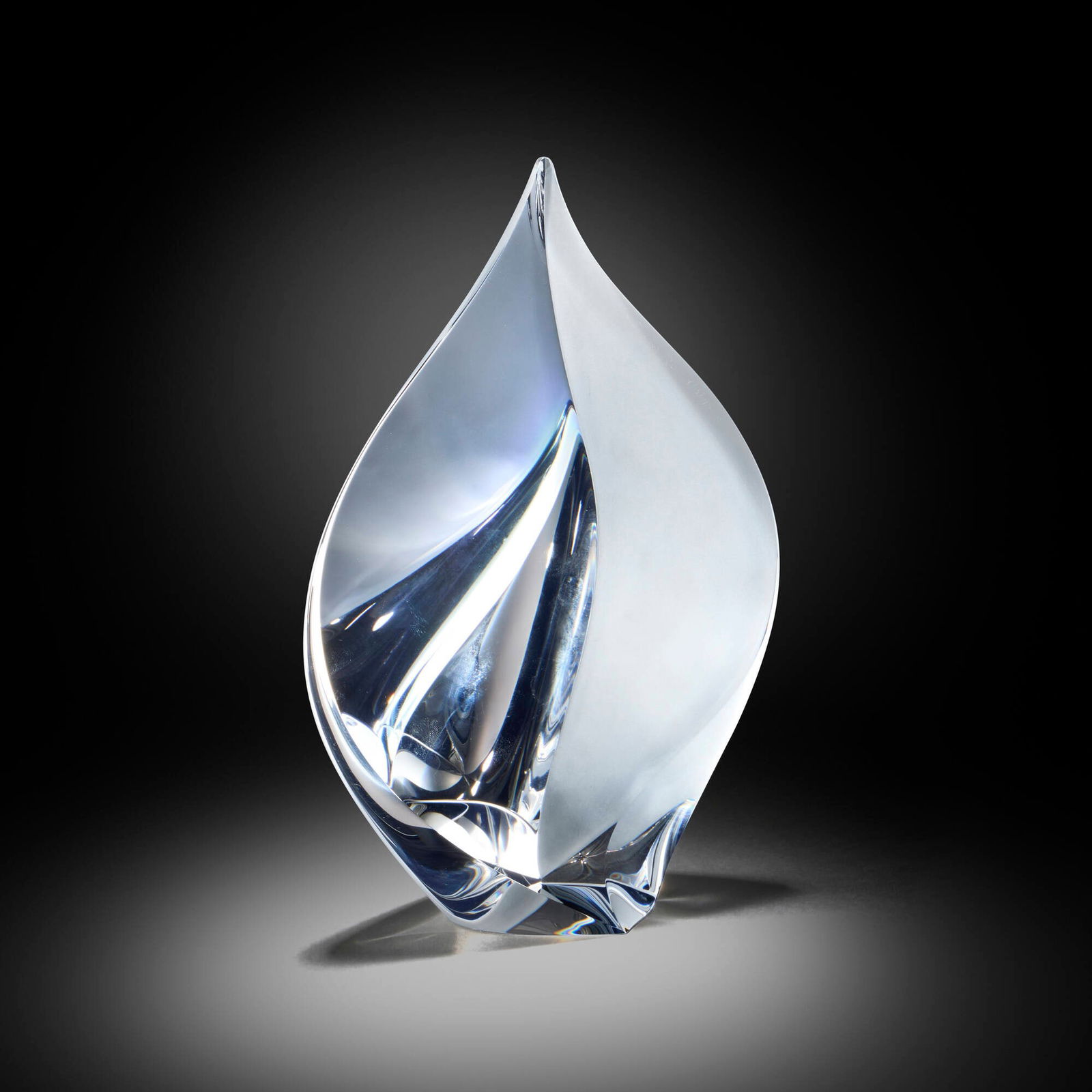 Christopher Ries, Afterglow: Christopher Ries Afterglow 1998cut, ground, and polished optical crystal 9.5 h x 6.25 w x 3 d in (24 x 16 x 8 cm) Etched signature and date to top edge 'Christopher Ries 4/3/98 ?'.