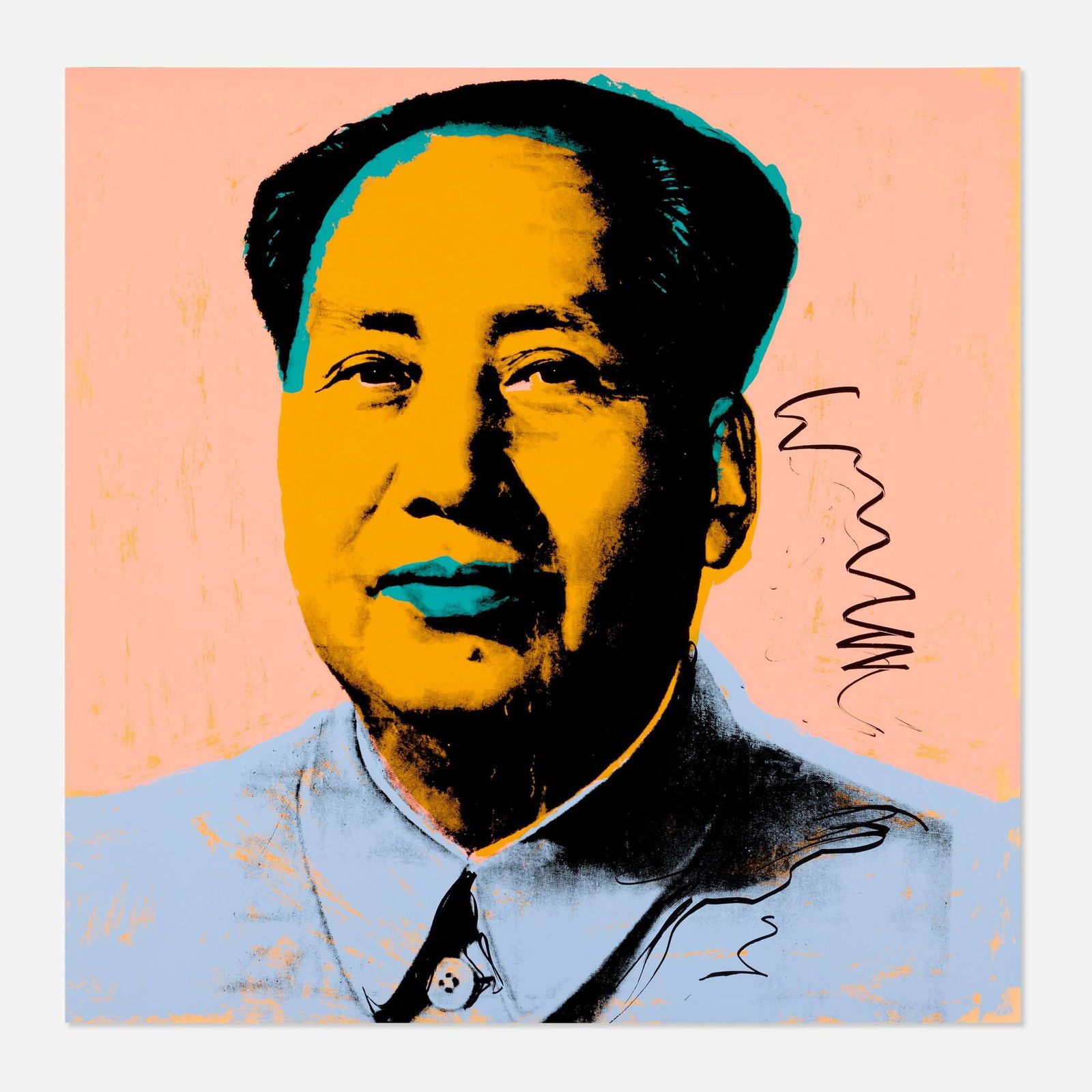 Andy Warhol, Mao: Andy Warhol Mao 1972screenprint in colors on Beckett High White 36 h x 36 w in (91 x 91 cm) Signed to verso 'Andy Warhol' with stamped number '18/250'. This work is number 18 from the edition