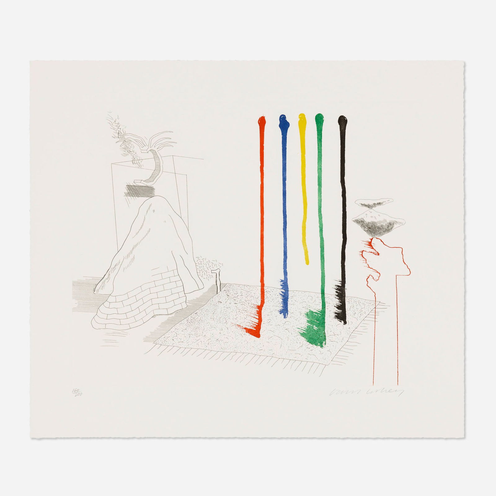 David Hockney, I Say They (from The Blue Guitar portfolio) (1 of 3)