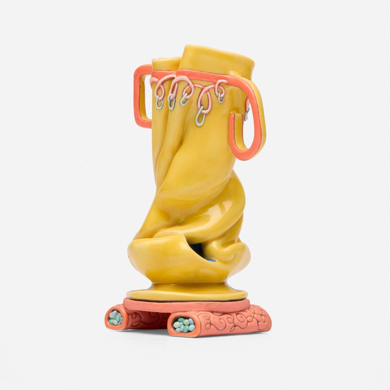 Kathy Butterly, Pillow: Kathy Butterly Pillow 1998glazed porcelain and earthenware 4.5 h x 2.625 w x 2.125 d in (11 x 7 x 5 cm) Incised signature and date to underside 'Kathy Butterly 1998'. Titled to foot 'Pillow'.