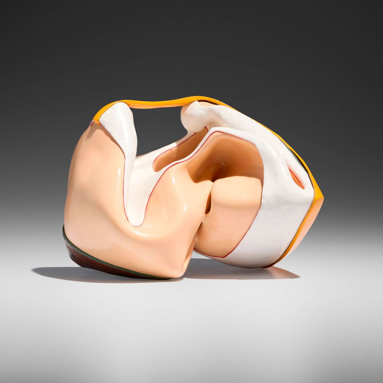 Kathy Butterly, Latex: Kathy Butterly Latex 2008glazed porcelain 6.5 h x 7.5 w x 7.75 d in (17 x 19 x 20 cm) Signed, titled and dated to underside 'Kathy Butterly Latex 2008'. Provenance: Col