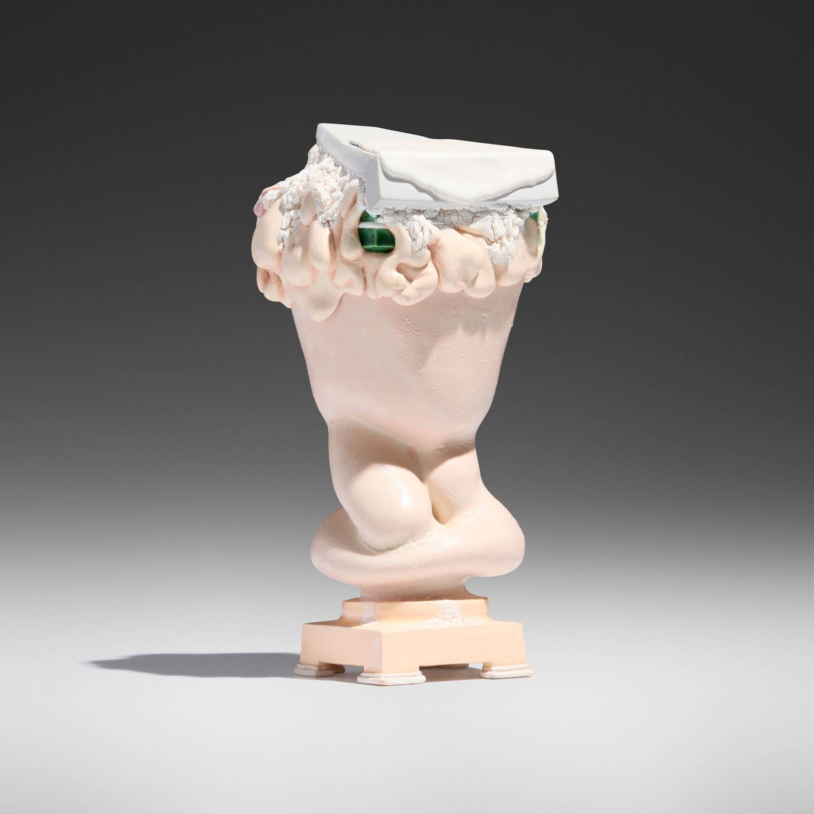 Kathy Butterly, Pile On: Kathy Butterly Pile On 2009-10glazed porcelain 6.75 h x 3.5 w x 3 d in (17 x 9 x 8 cm) Incised signature and date to underside 'Kathy Butterly 2009'. Titled and dated to underside 'Pile On 201