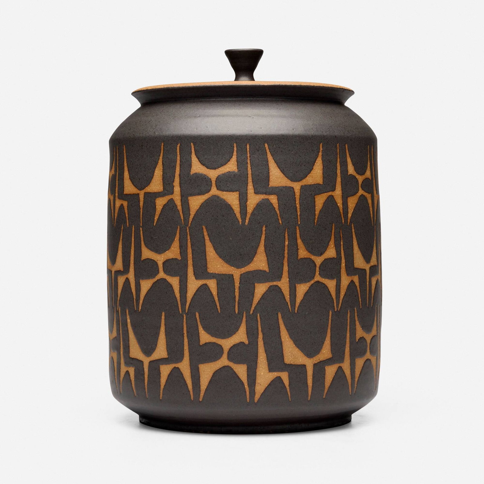 Clyde Burt, Basketball covered jar (1 of 5)