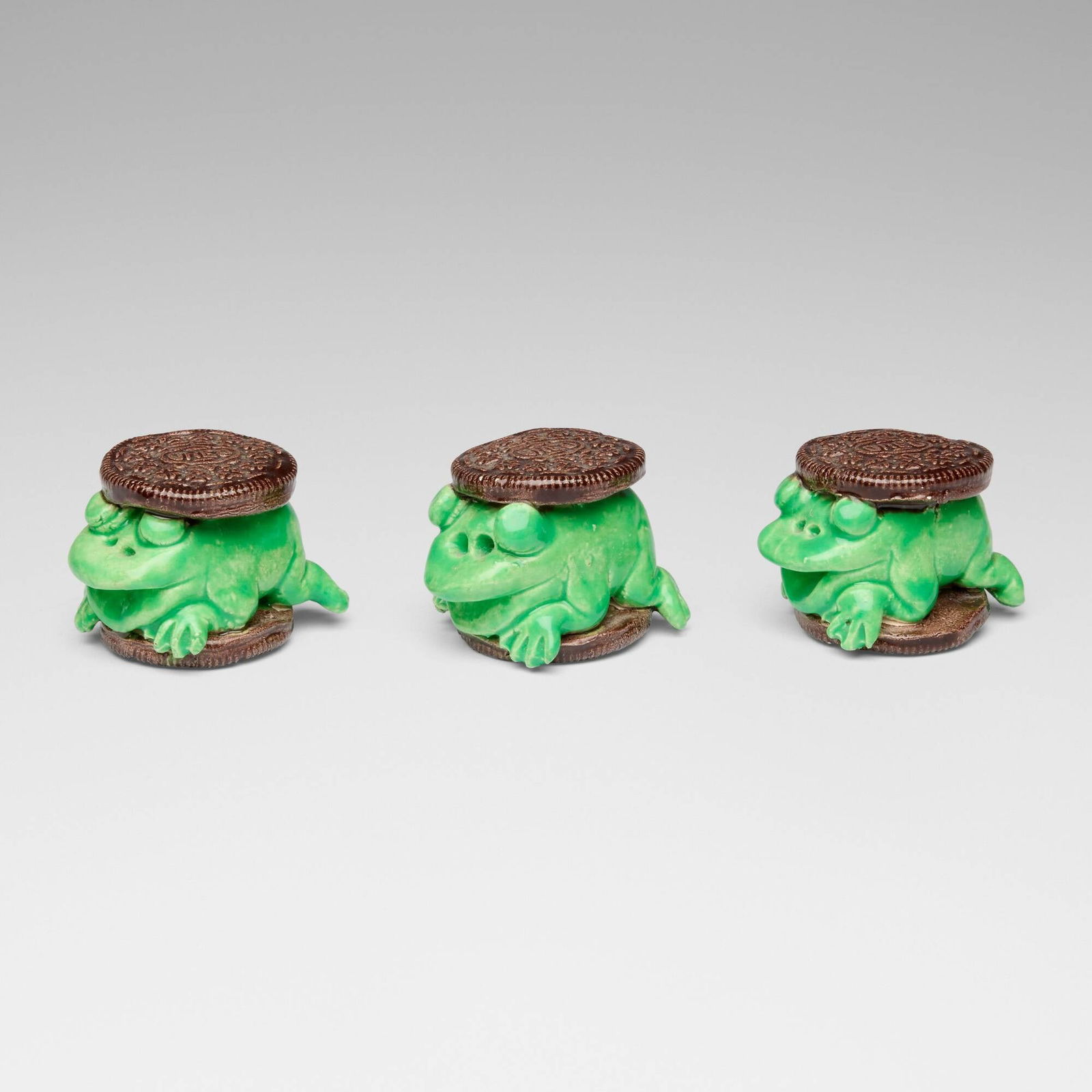 David Gilhooly, Frog Oreos (three works) (1 of 4)