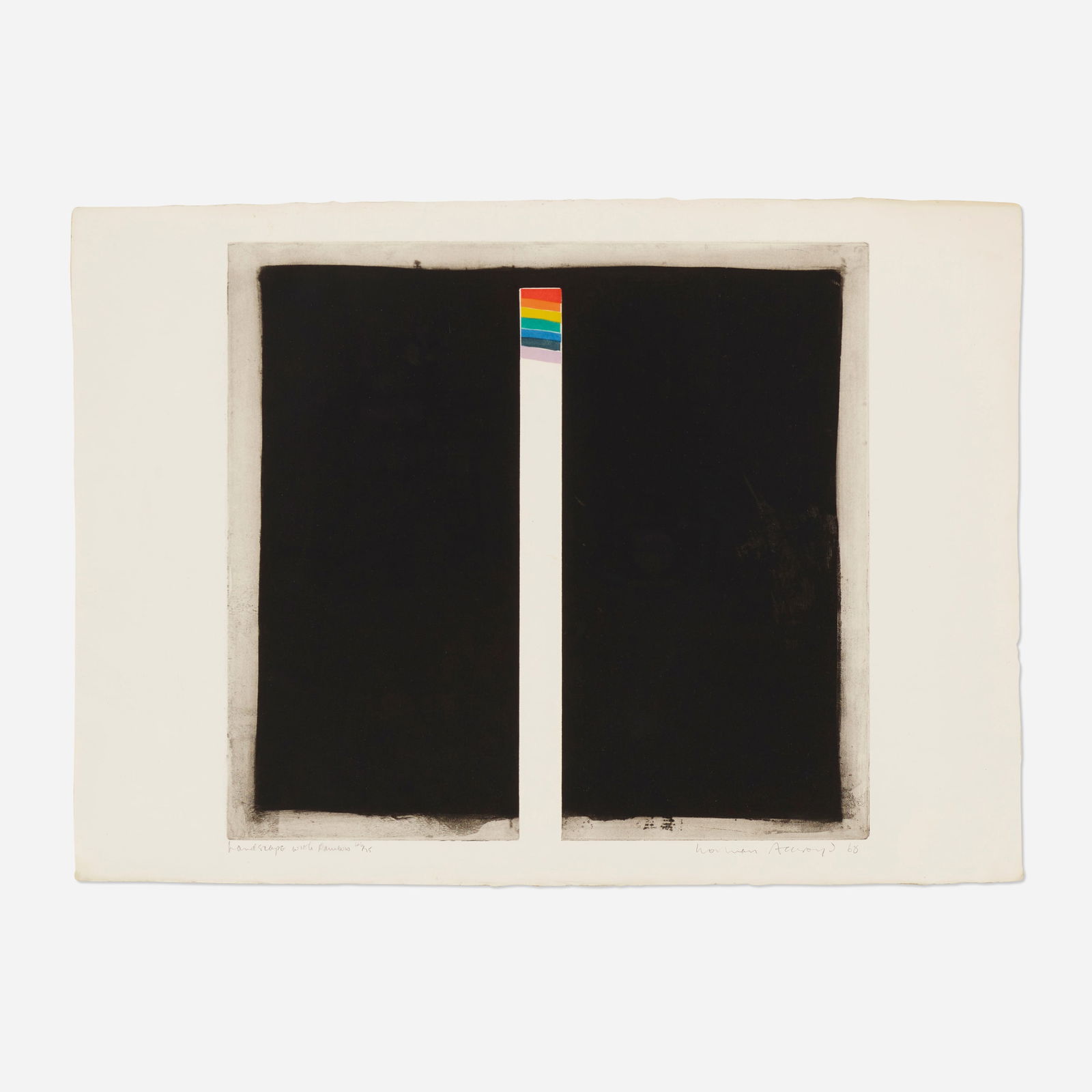 Norman Ackroyd, Landscape with Rainbows (1 of 3)