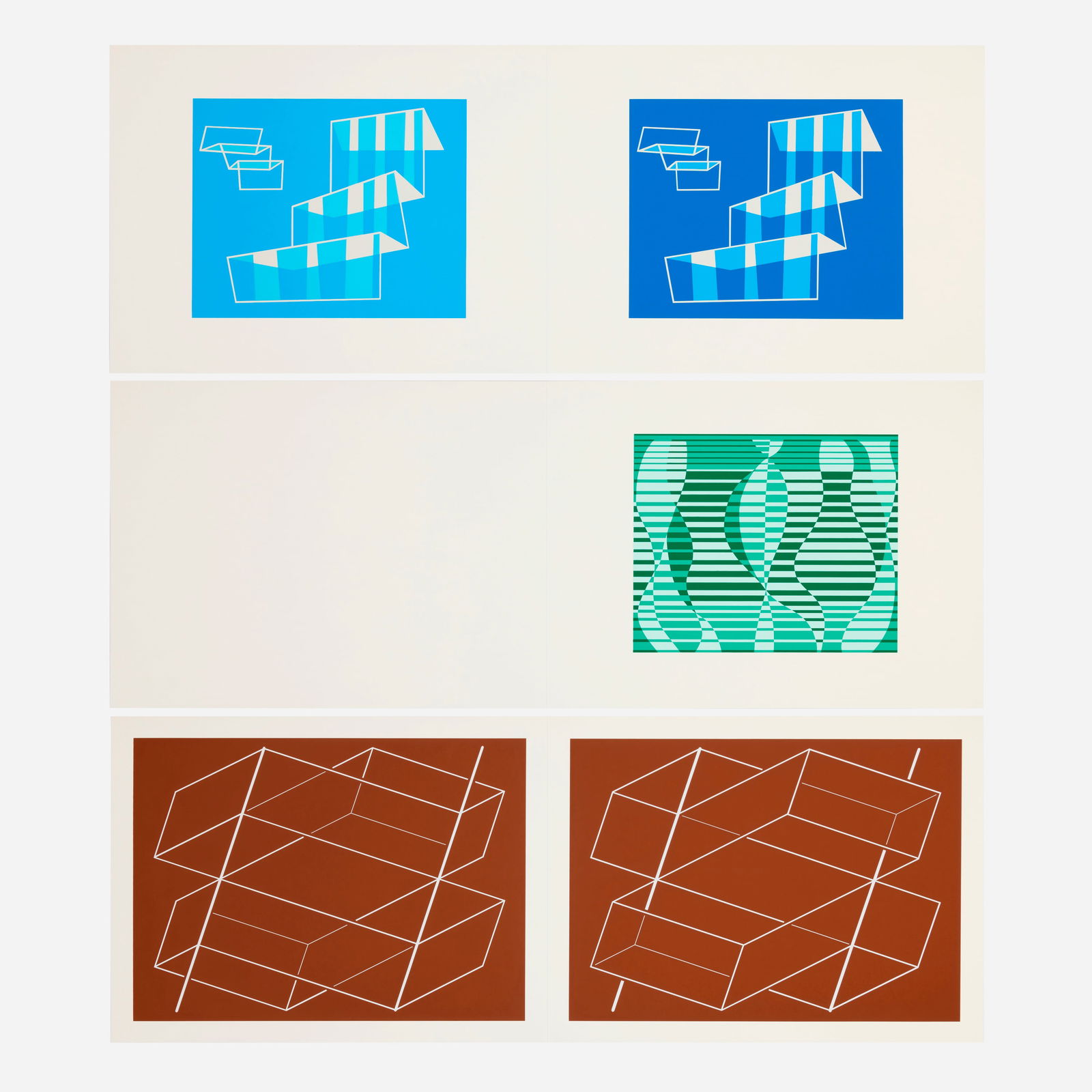 Josef Albers, Three works from the Formulation : Articulation portfolio (1 of 1)