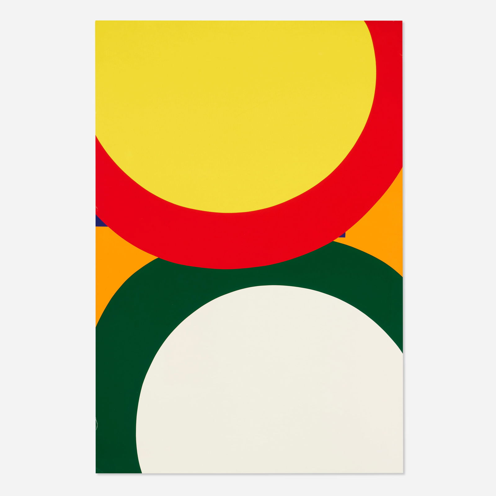 Al Held, Untitled: Al Held Untitled 1968screenprint in colors 38.625 h × 26.375 w in (98 × 67 cm) Signed, dated and numbered to verso ‘49/150 Al Held 68’. This work is number 49 from t