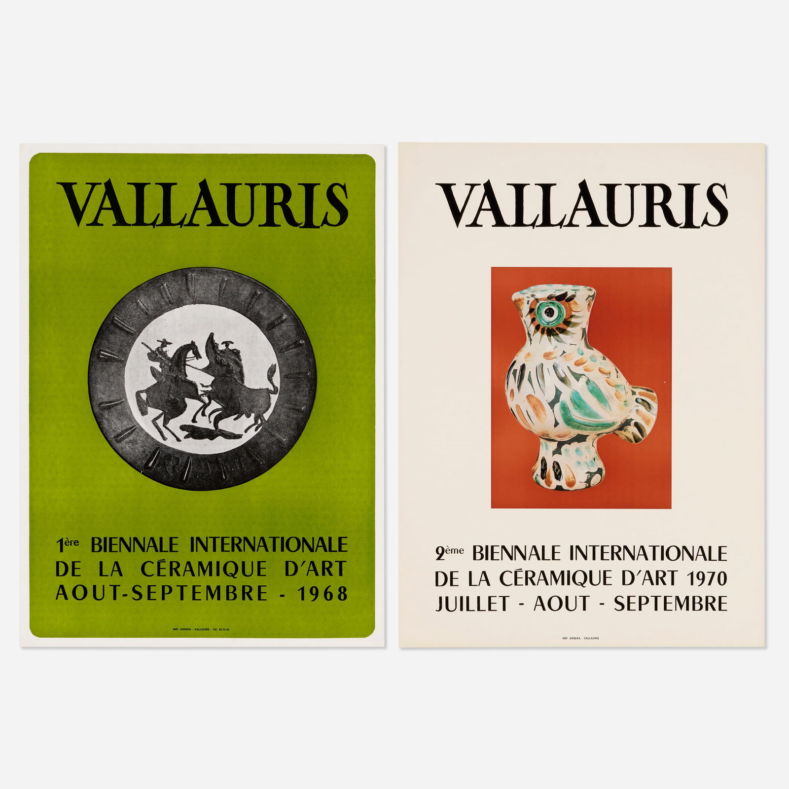 After Pablo Picasso, Two Vallauris exhibition posters (1 of 1)