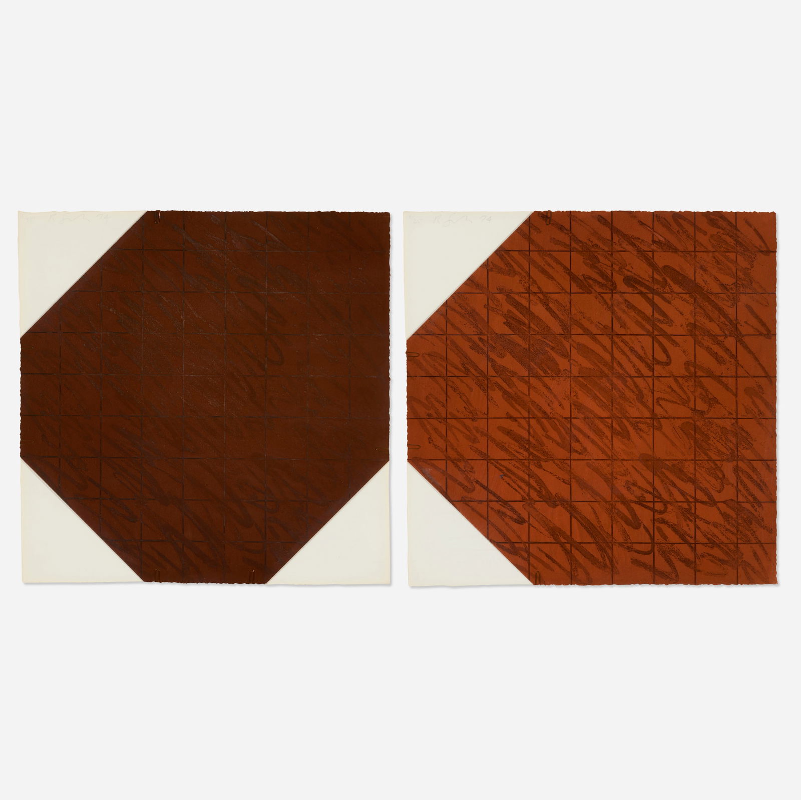 Richard Smith, Two works from the Paper Clip suite (1 of 2)