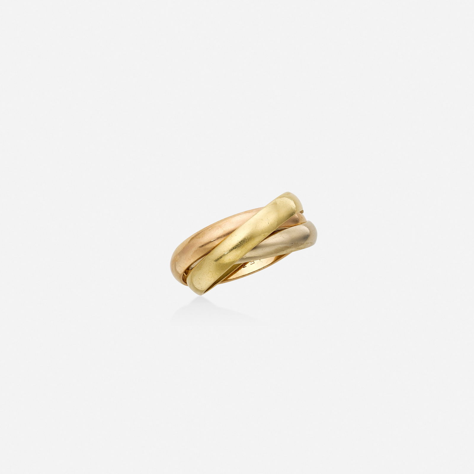 Cartier, 'Trinity' tricolor gold ring (1 of 3)