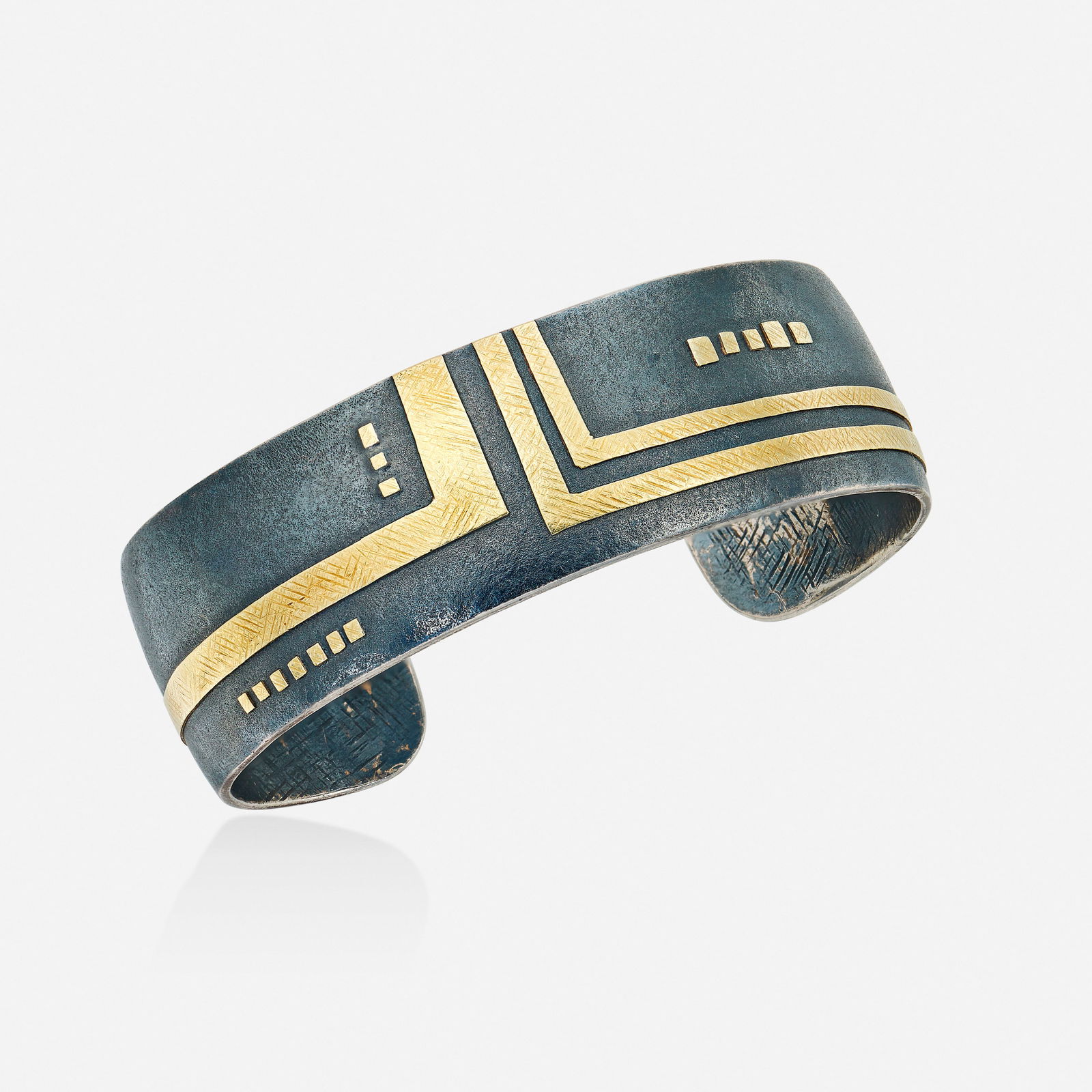 Lisa Ceccorulli, Sterling silver and gold cuff bracelet (1 of 3)