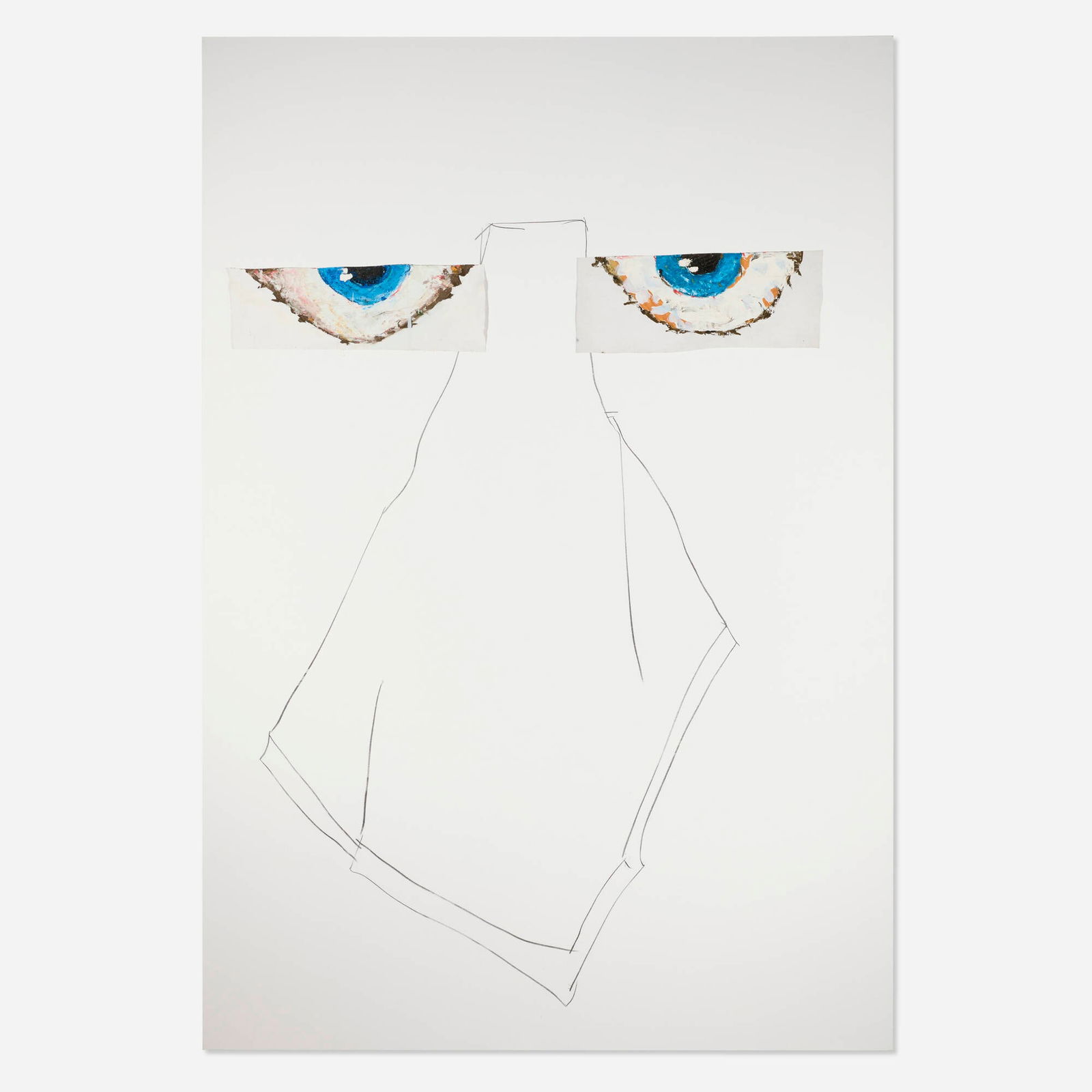 Richard Aldrich, Untitled: Richard Aldrich Untitled 2010-11oil, wax and charcoal on linen 84 h x 58 w in (213 x 147 cm) Signed and dated to verso 'RA 2011/ (08) RA 2010'. Provenance: Mitchell-Inn