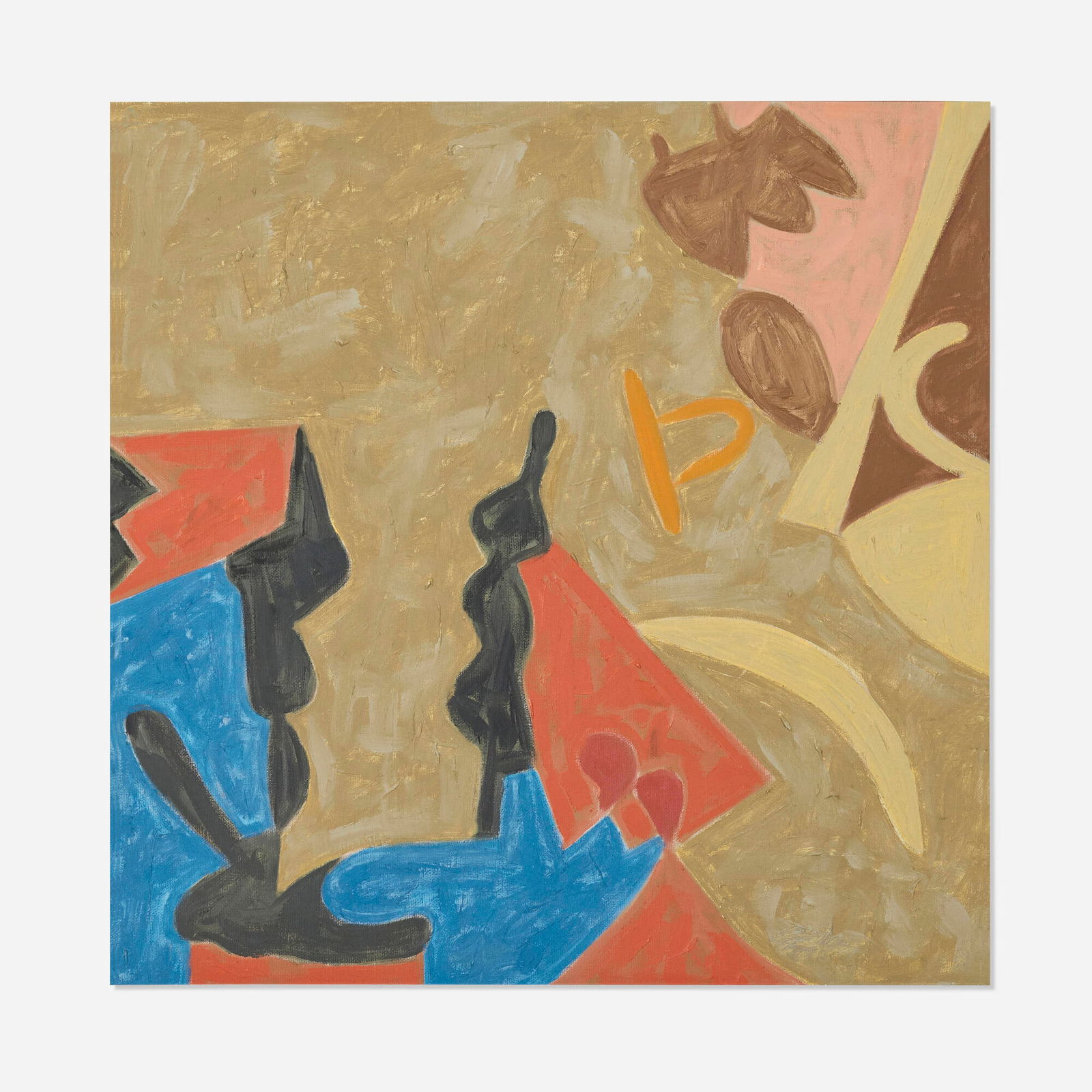 Leonard Edmondson, Slide: Leonard Edmondson Slide 1989oil on canvas 18 h x 18 w in (46 x 46 cm) Signed, titled and dated to verso 'Slide Edmondson 1989'. Provenance: Acquired directly from the a