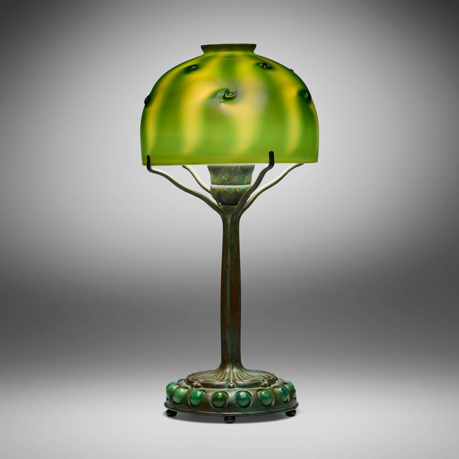 Tiffany Studios, Jeweled boudoir lamp (1 of 7)