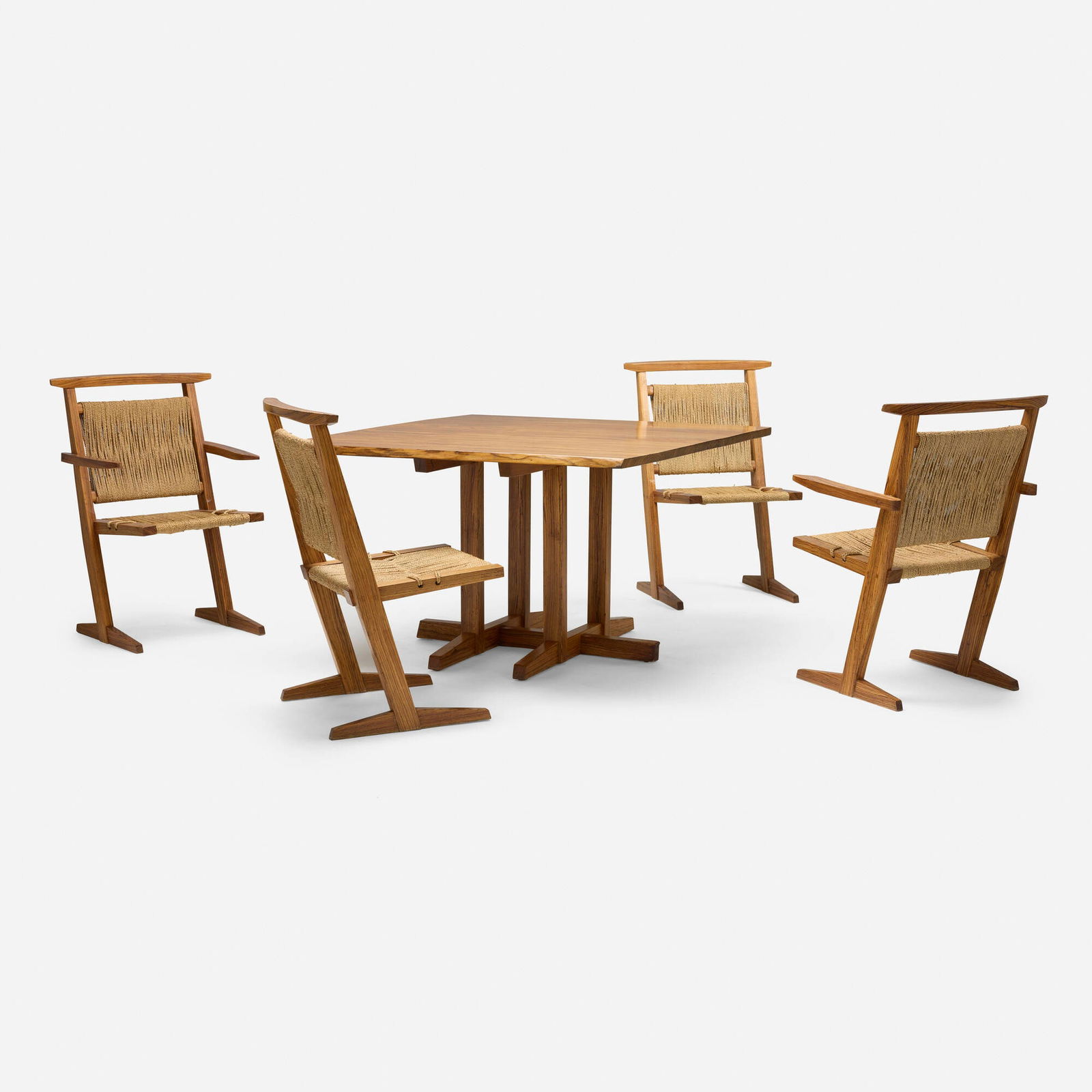 Gino Russo, Dining table and chairs, set of four (1 of 7)