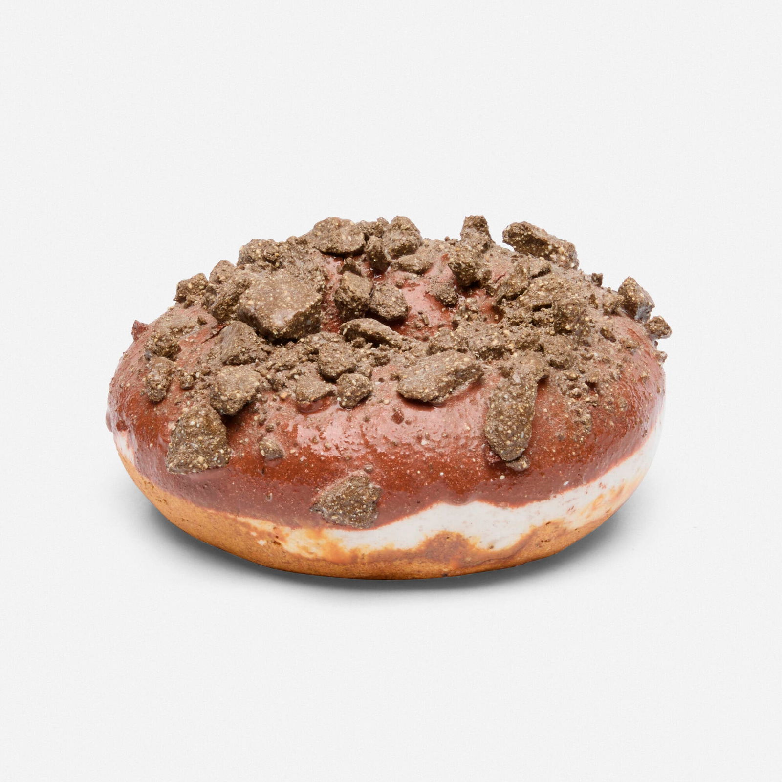 David Gilhooly, Donut: David Gilhooly Donut 1973glazed earthenware 1.5 h x 3 dia in (4 x 8 cm) Incised signature and date to underside 'Gilhooly 73'. Provenance: Private Collection, Pennsylva