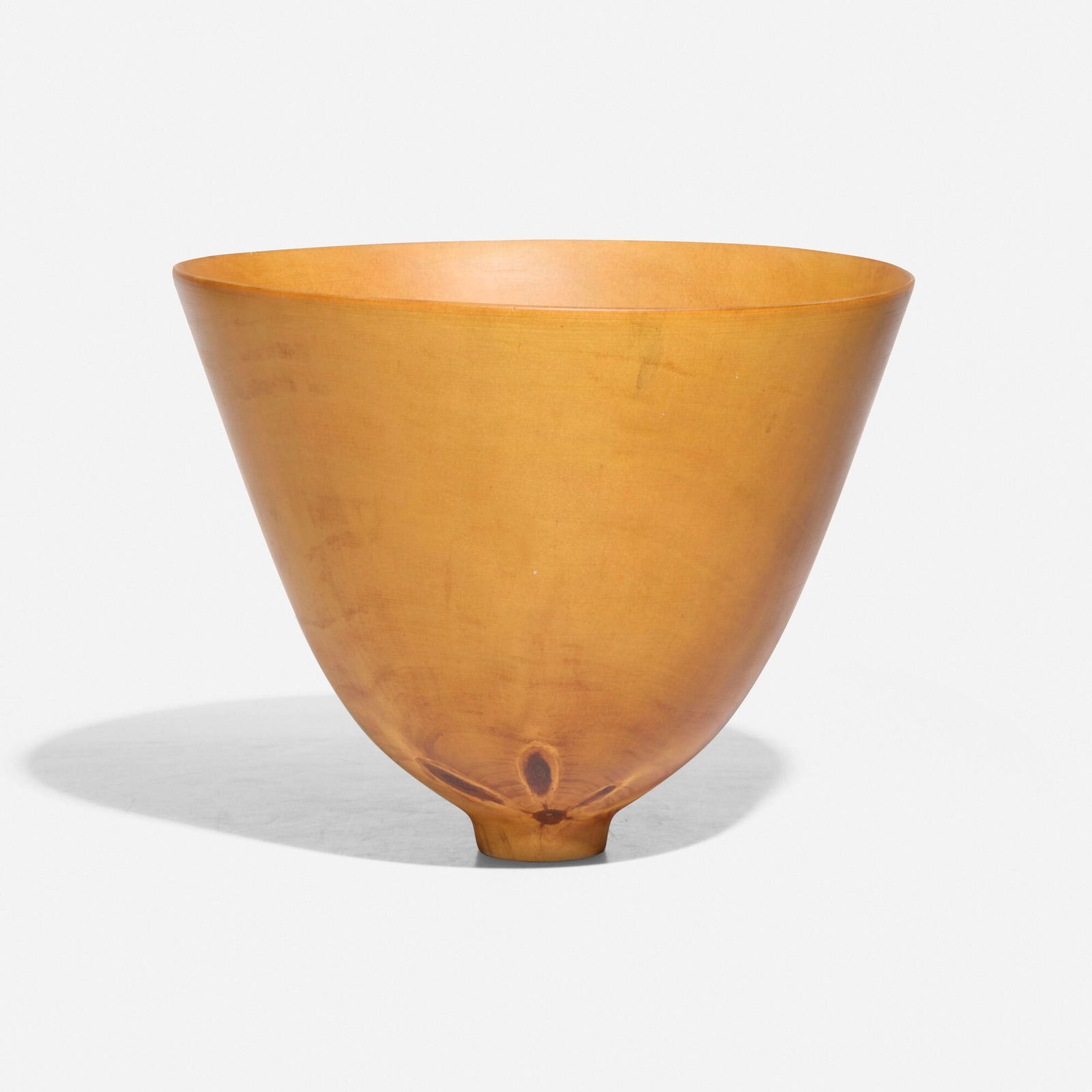 Ron Kent, Bowl: Ron Kent Bowl pine 8.25 h x 10.25 dia in (21 x 26 cm) Incised signature to underside 'Ron Kent PB'. This work will ship from Lambertville, New Jersey.