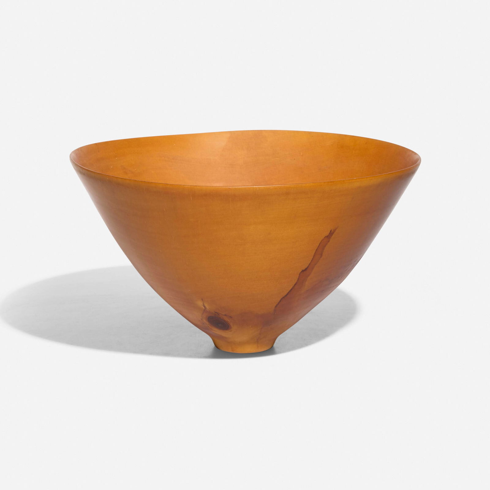 Ron Kent, Bowl: Ron Kent Bowl pine 6.75 h x 12 dia in (17 x 30 cm) Incised signature to underside 'Ron Kent'. This work will ship from Lambertville, New Jersey.