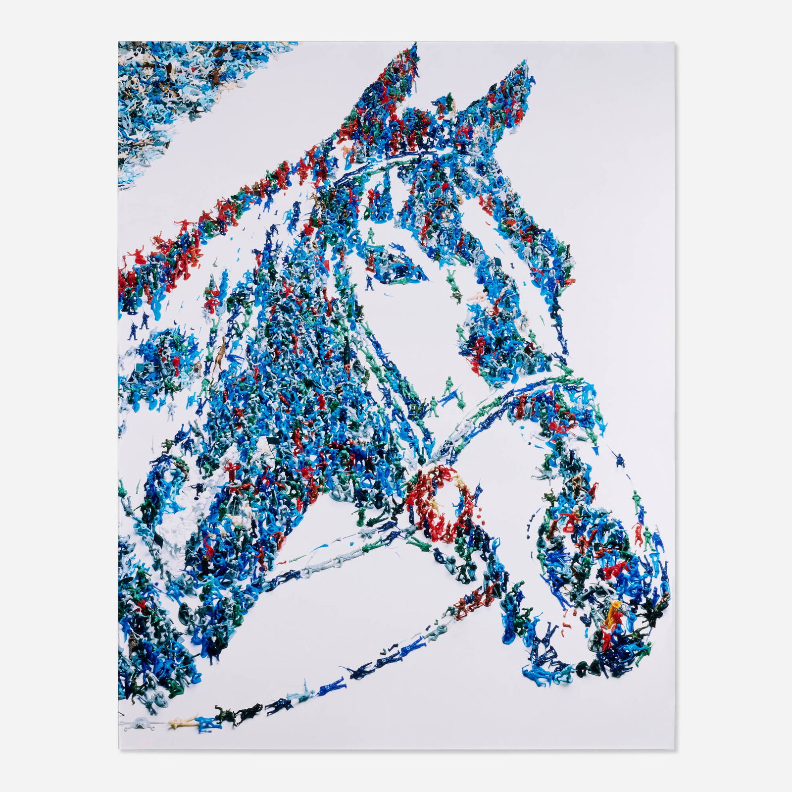 Vik Muniz, Horse (from the Monad series): Vik Muniz Horse (from the Monad series) 2003C-print mounted to aluminum 51 h x 40.375 w in (130 x 103 cm) This work is number 4 from the edition of 6. Provenance: Rena