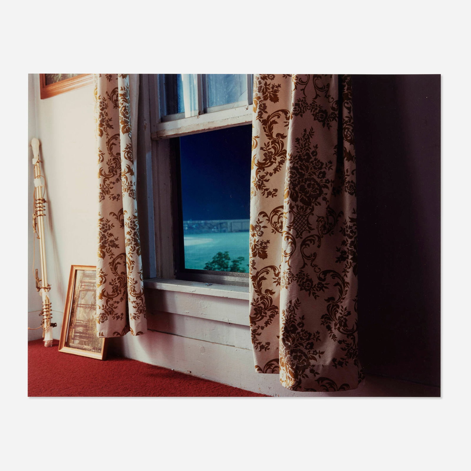 Gregory Crewdson, Untitled (Baseball Field with Painting): Gregory Crewdson Untitled (Baseball Field with Painting) 1987 / printed 1999C-print image: 18 h x 22.875 w in (46 x 58 cm) sheet: 20 h x 24 w in (51 x 61 cm) Signed, dated and numbered to l