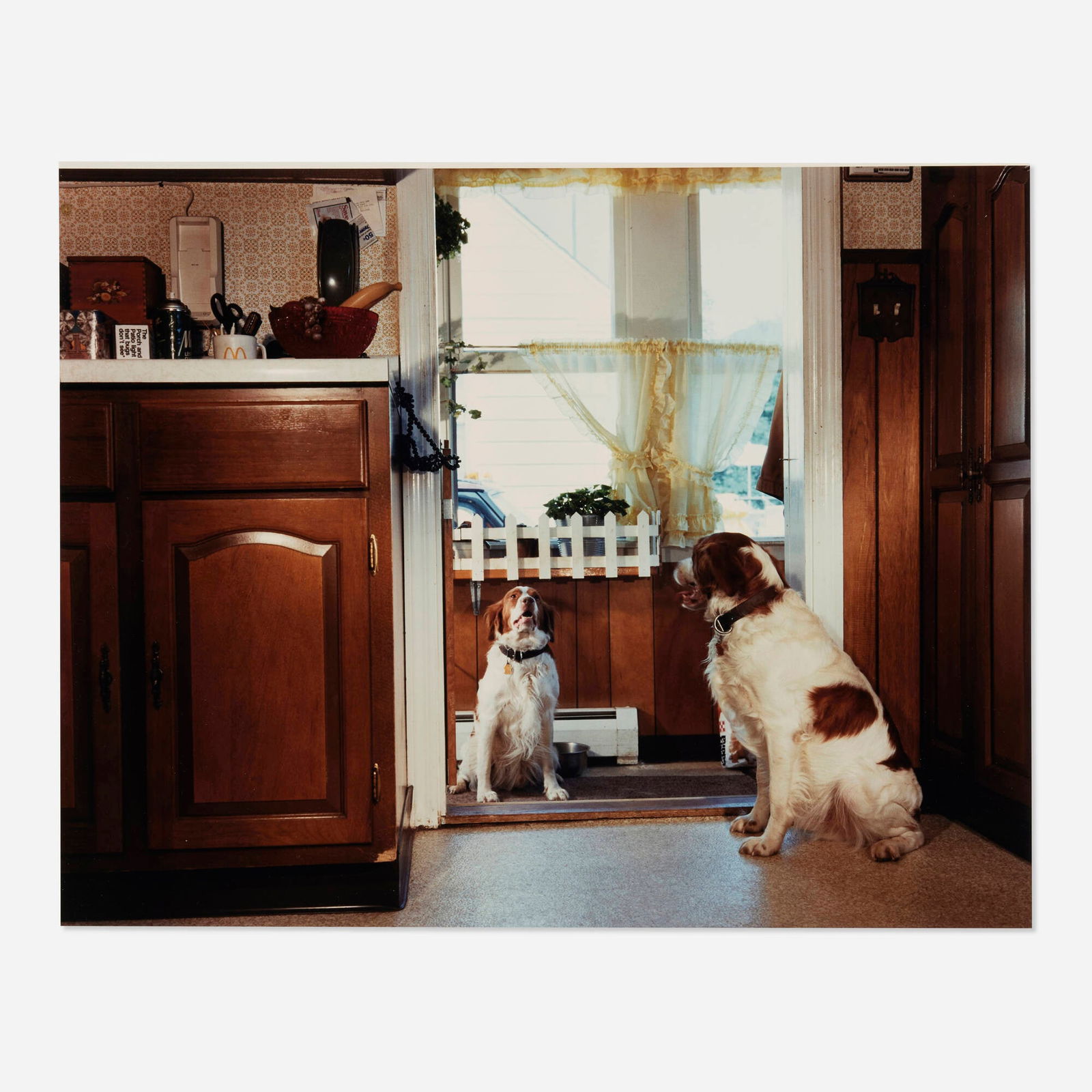 Gregory Crewdson, Untitled (Two Dogs): Gregory Crewdson Untitled (Two Dogs) 1987 / printed 1999C-print image: 18 h x 23 w in (46 x 58 cm) sheet: 20 h x 24 w in (51 x 61 cm) Signed, dated and numbered to lower right margin 'Grego