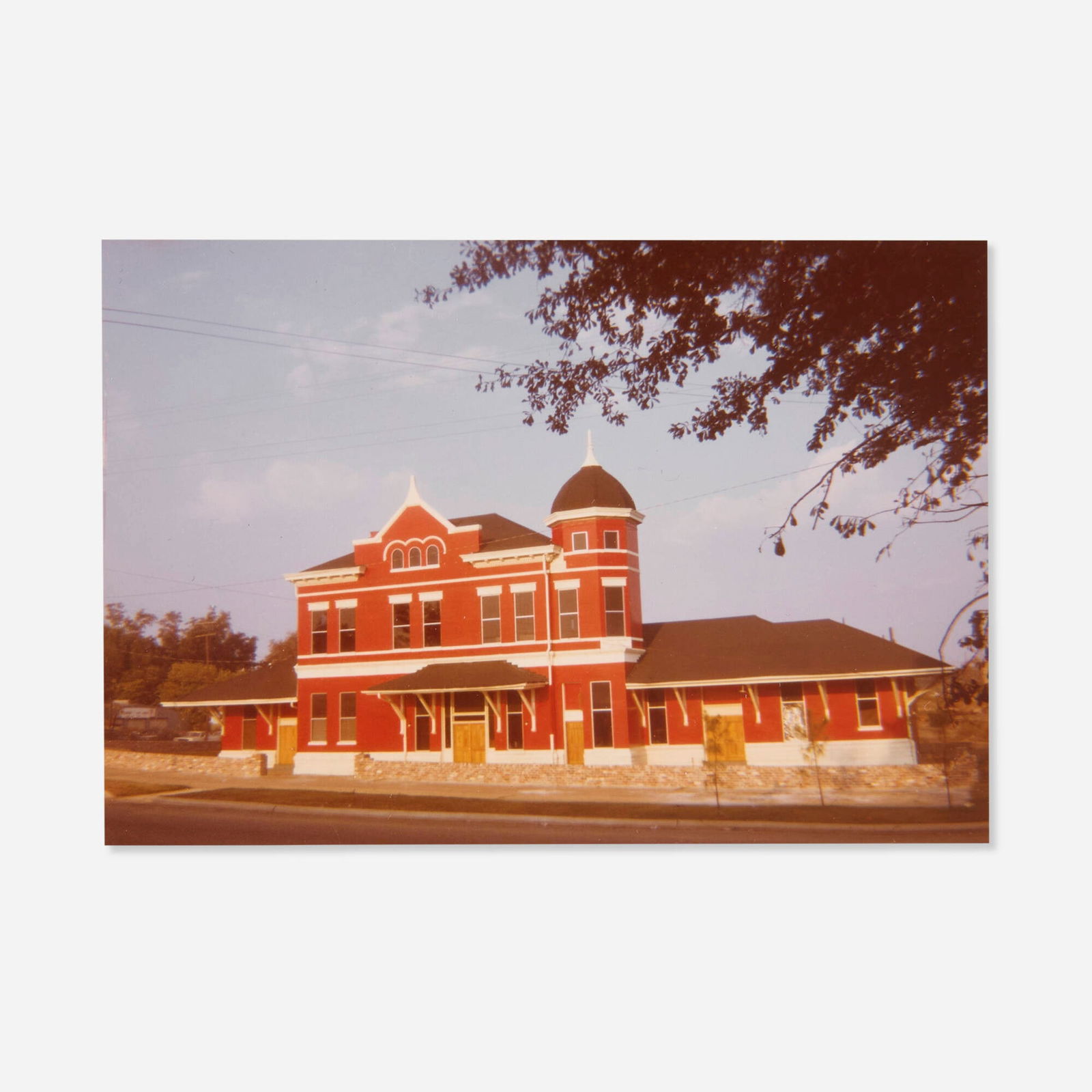 William Christenberry, Untitled (Railroad Station), Selma, Alabama: William Christenberry Untitled (Railroad Station), Selma, Alabama 1973C-print image: 3.25 h x 4.875 w in (8 x 12 cm) sheet: 8 h x 10 w in (20 x 25 cm) Signed and dated to verso 'Christenber