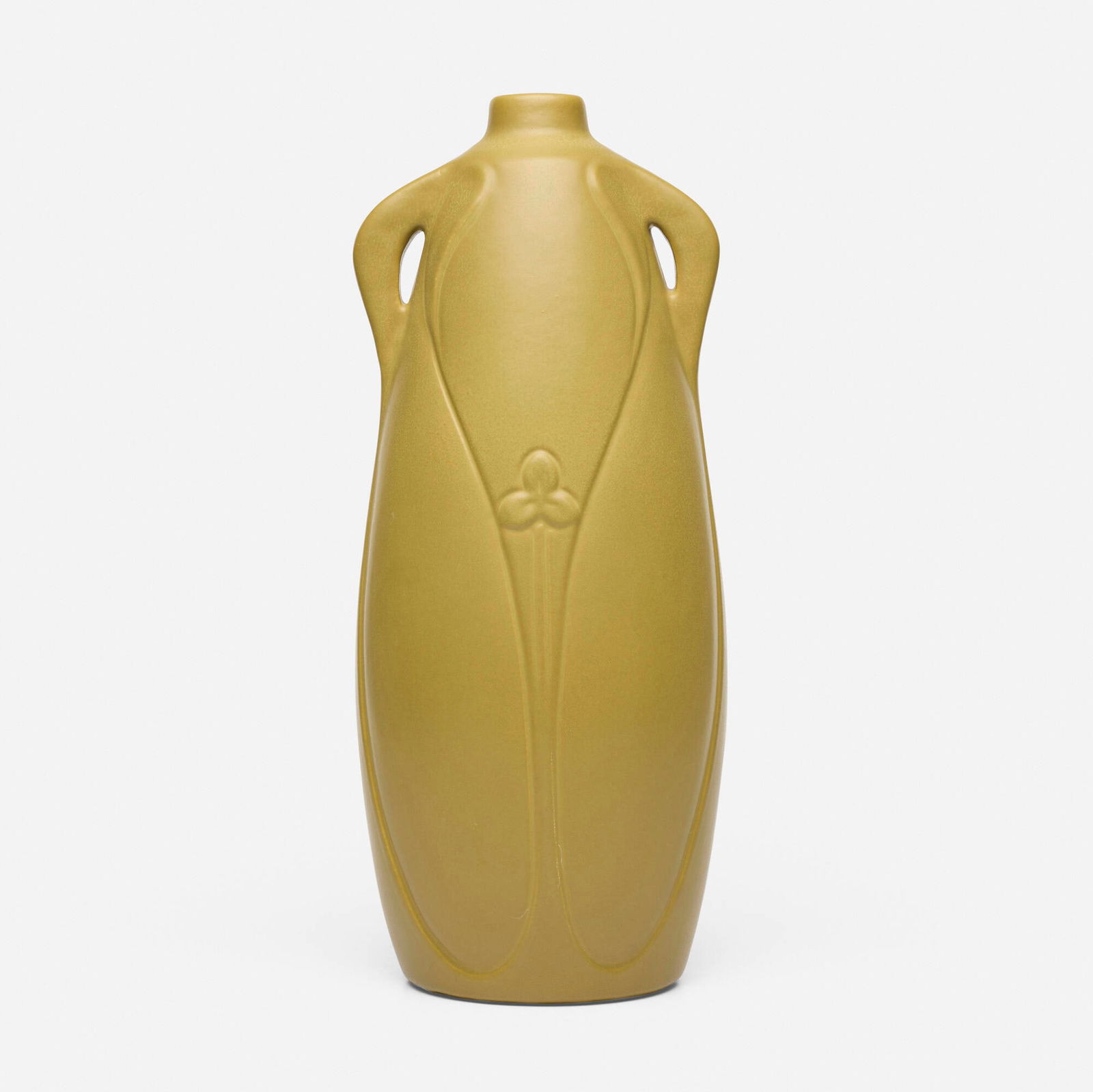 Artus Van Briggle for Van Briggle Pottery, Early and Tall vase with trefoils (1 of 5)