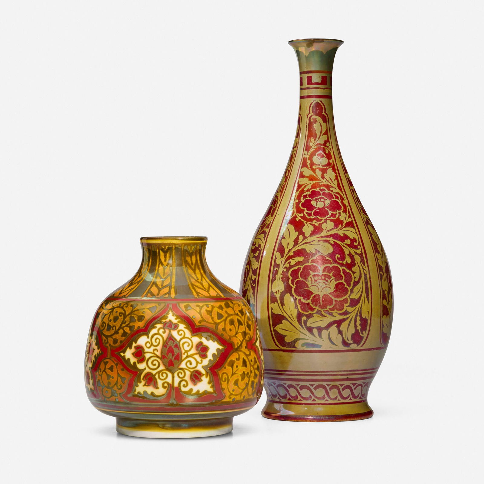 Pilkington, Royal Lancastrian vases, set of two (1 of 6)