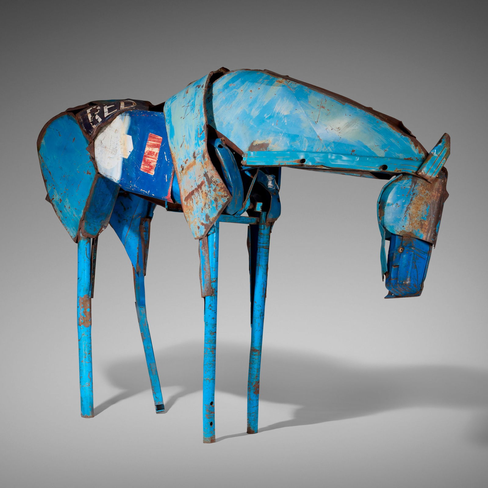 Deborah Butterfield, Red: Deborah Butterfield Red 1992found steel 76 h x 29 w x 113 d in (193 x 74 x 287 cm) Provenance: Danese Gallery, New York | Private Collection This work will