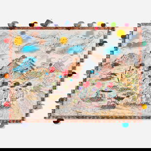 Roy De Forest, Rat Patrol: Roy De Forest Rat Patrol 1983mixed media on paper in artist's frame 35 h x 45.875 w x 3.375 d in (89 x 117 x 9 cm) Signed and dated to upper edge 'Roy De Forest 1983'. Provenanc