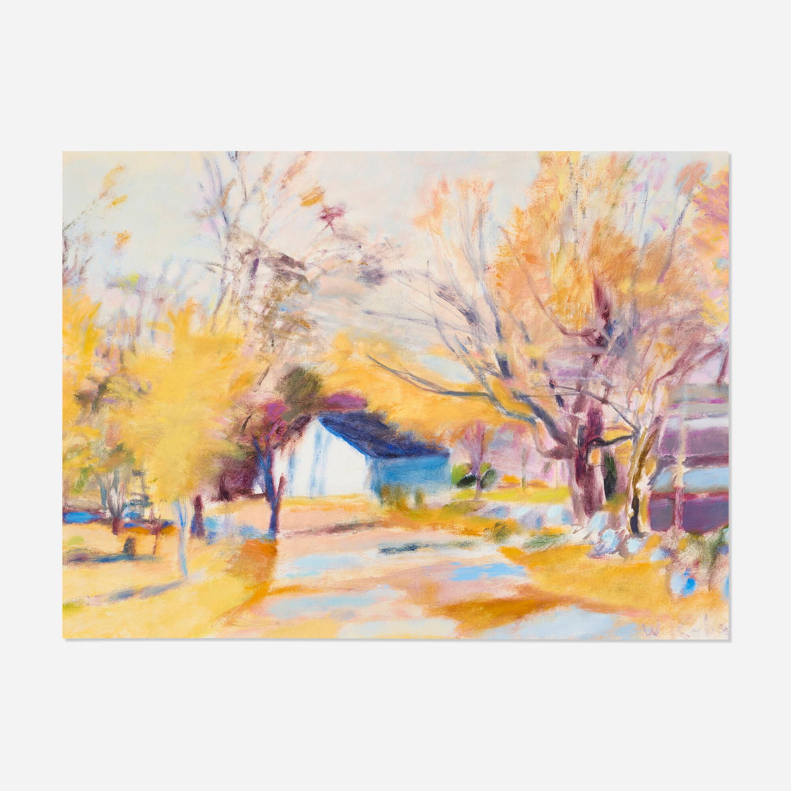 Wolf Kahn, Untitled: Wolf Kahn Untitled oil on canvas 22 h x 30 w in (56 x 76 cm) Signed to lower right 'W. Kahn'. Provenance: Pearl Fox Gallery, Philadelphia | Private Collection