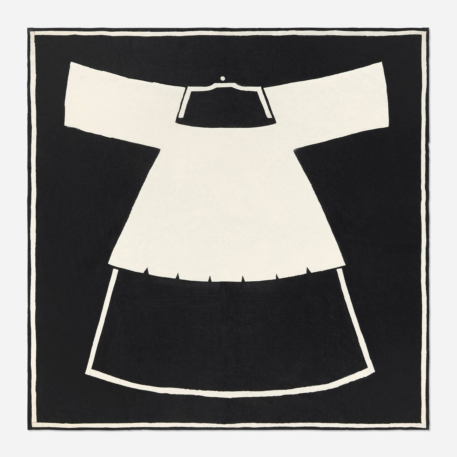 Mike Kelley, Youth Aspiring to Glory (from Plato's Cave, Rothko's Chapel, Lincoln's Profile): Mike Kelley Youth Aspiring to Glory (from Plato's Cave, Rothko's Chapel, Lincoln's Profile) 1985glued felt banner 71.5 h x 71.125 w in (182 x 181 cm) Provenance: Estate of Rob