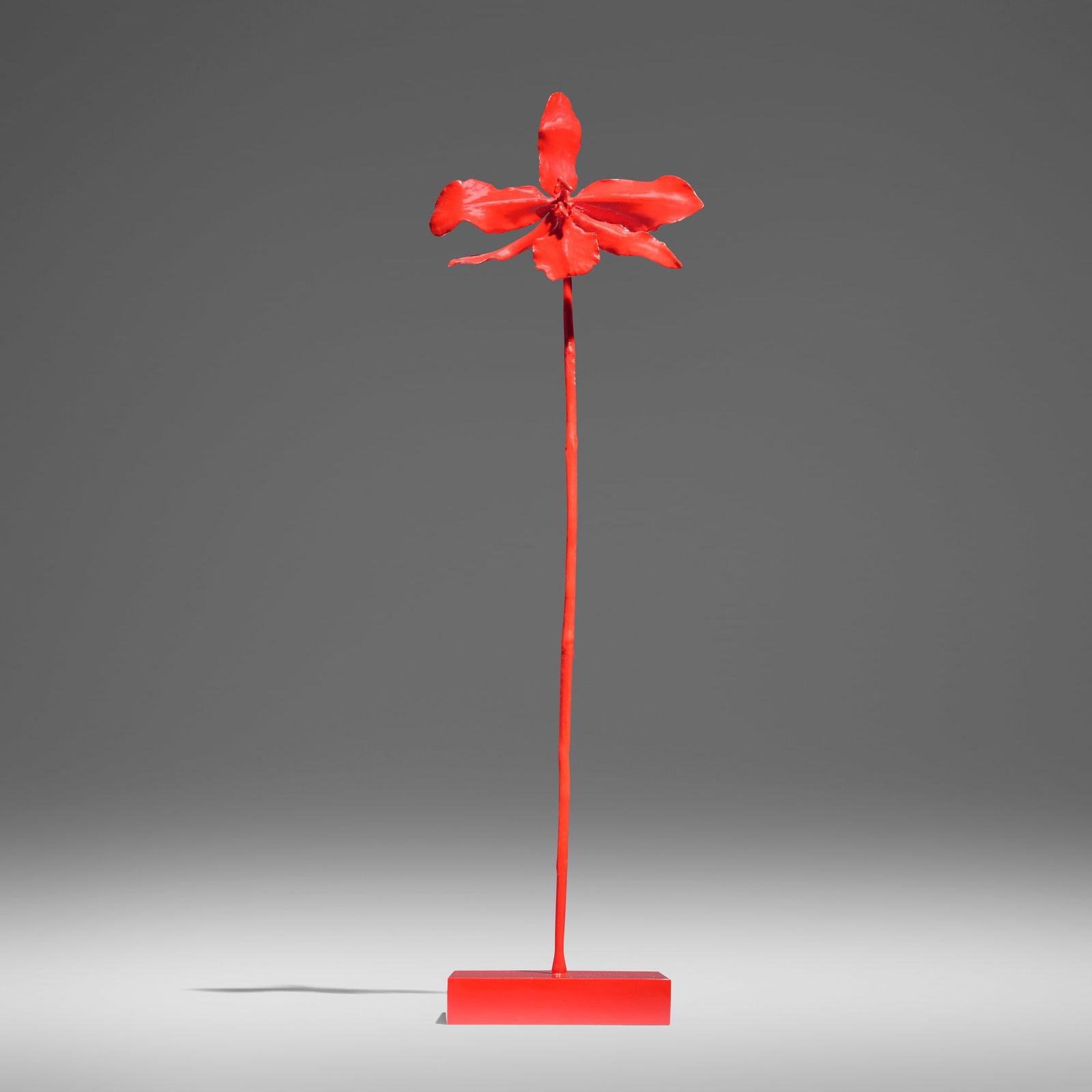 Marc Quinn, Burning World: Marc Quinn Burning World 2013bronze cast orchid painted red 17.875 h x 5.25 w x 4 d in (45 x 13 x 10 cm) Incised signature, date and number to underside 'MQ 2013 8/45'. This work is number 8 f