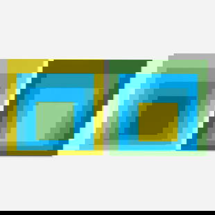 Josef Albers, Portfolio I Folder 5 (from the Formulation: Articulation portfolio): Josef Albers Portfolio I Folder 5 (from the Formulation: Articulation portfolio) 1972 screenprint in colors image (each): 10 h x 10 w in (25 x 25 cm) sheet: 15 h x 39.875 w in (38 x 101 cm) 
